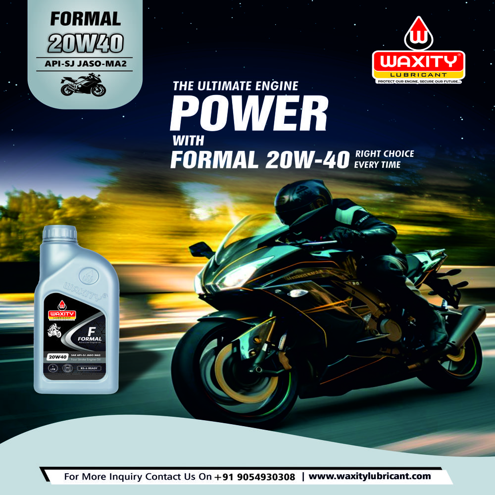 Waxity Lubricant 20W40 SJ Engine Oil Bikes