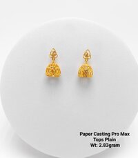 22KT New Design Gold Paper Casting Pro Max Tops Plain