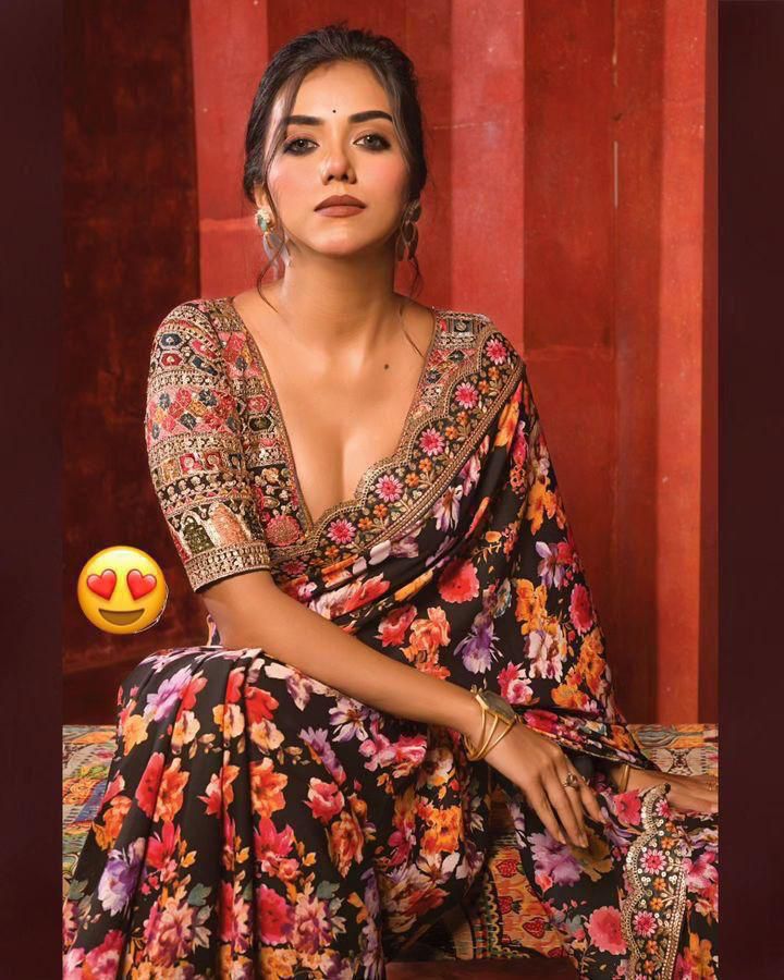 Designer Digital Print Party Saree