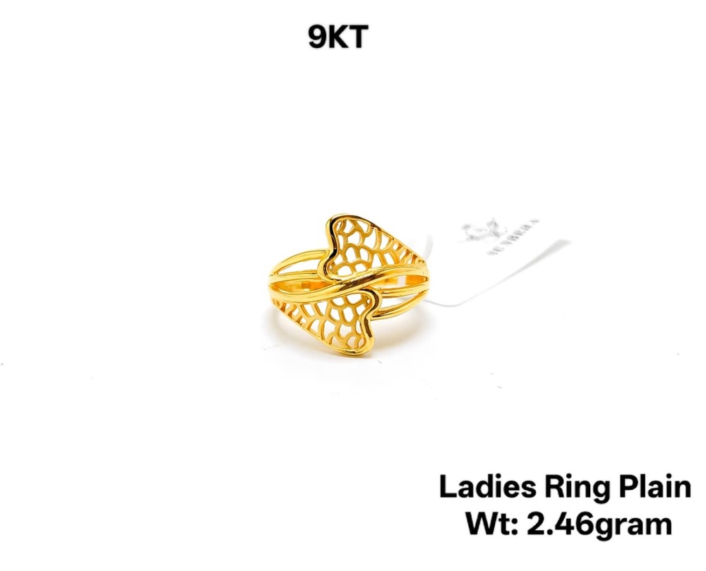 9KT Gold Ladies Ring Plain