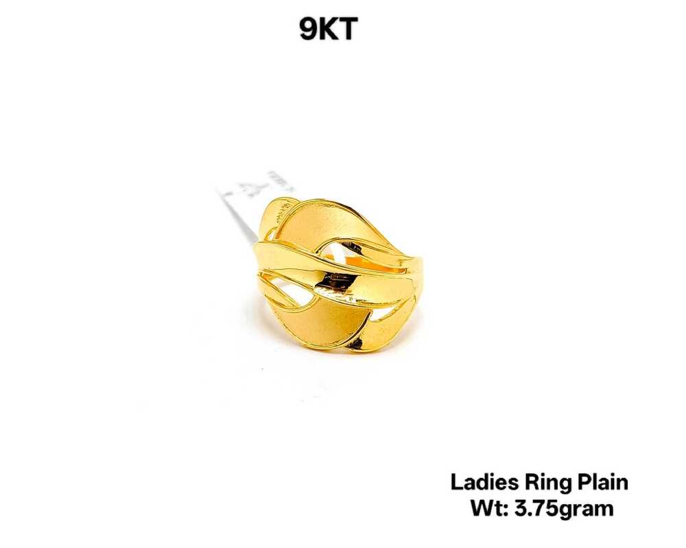 9KT Gold Ladies Ring Plain