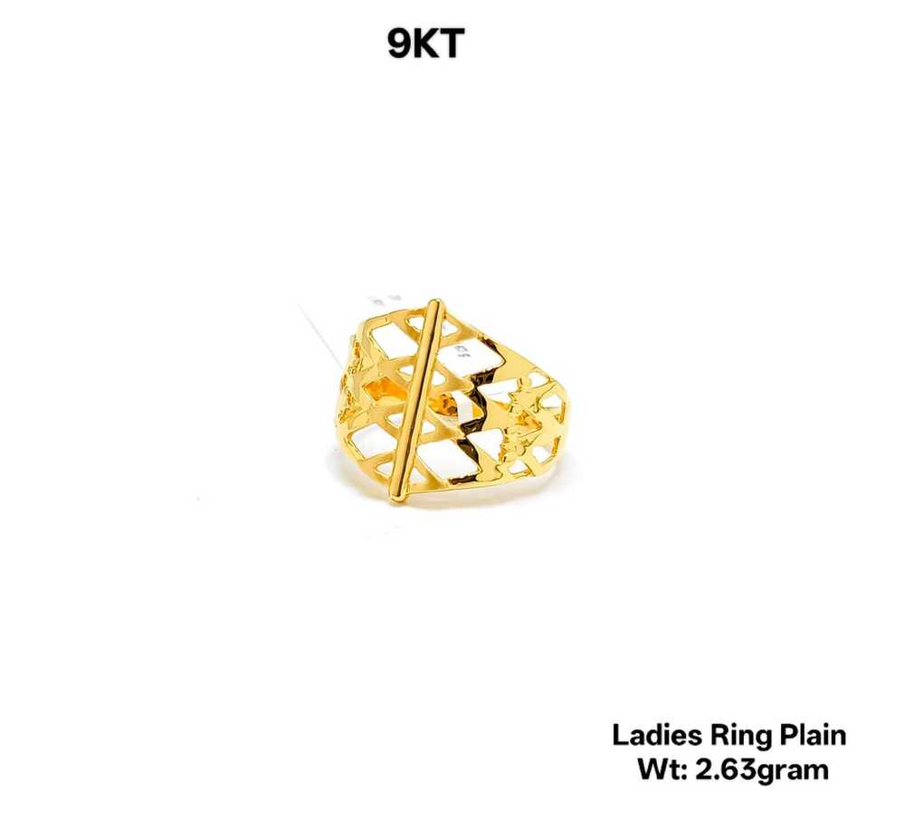 9KT Gold Ladies Ring Plain