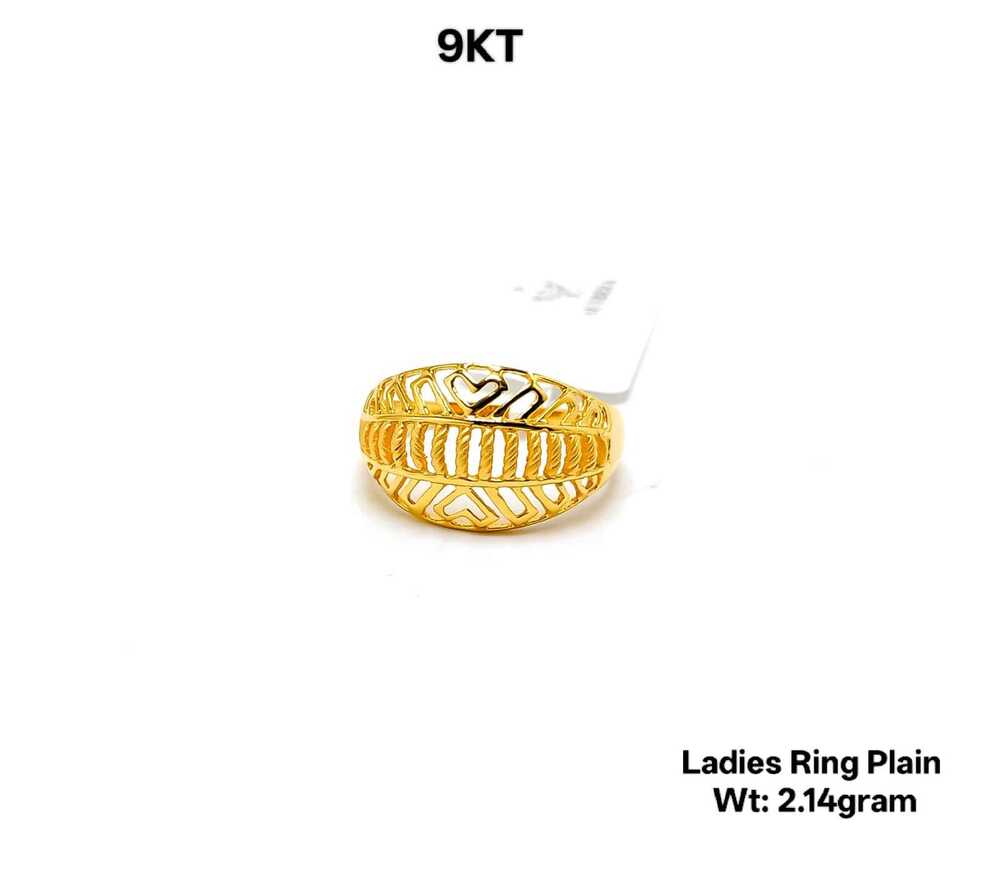 9KT Gold Ladies Ring Plain