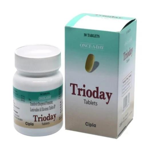 300mg Trioday Tenofovir Disoproxil Fumarate Lamivudine And Efavirenz Tablets