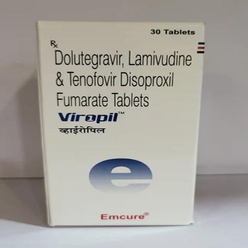 650Mg Viropil Dolutegravir Lamivudine Tenofovir Disoproxil Fumarate Tablets - Life Span: 24 Months From Date Of Manufacture