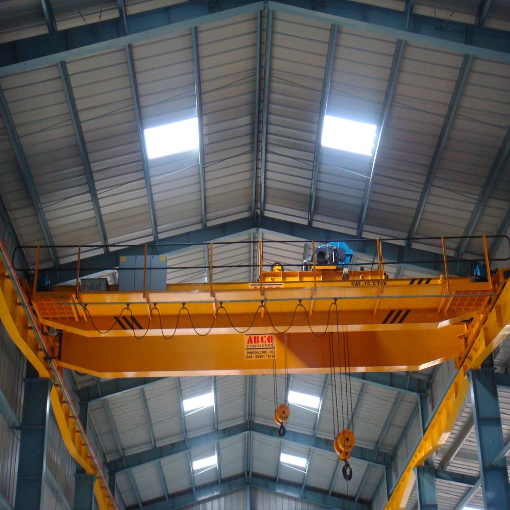 Double Girder Eot Crane With Cabin Operator - Color: Yellow