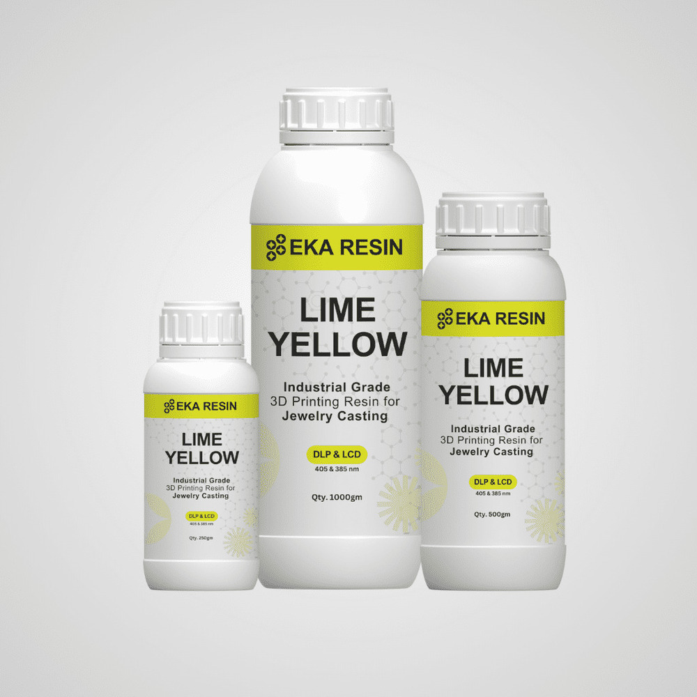 EKA Direct Castable Resin Lime Yellow for Jewelry 3D Printing