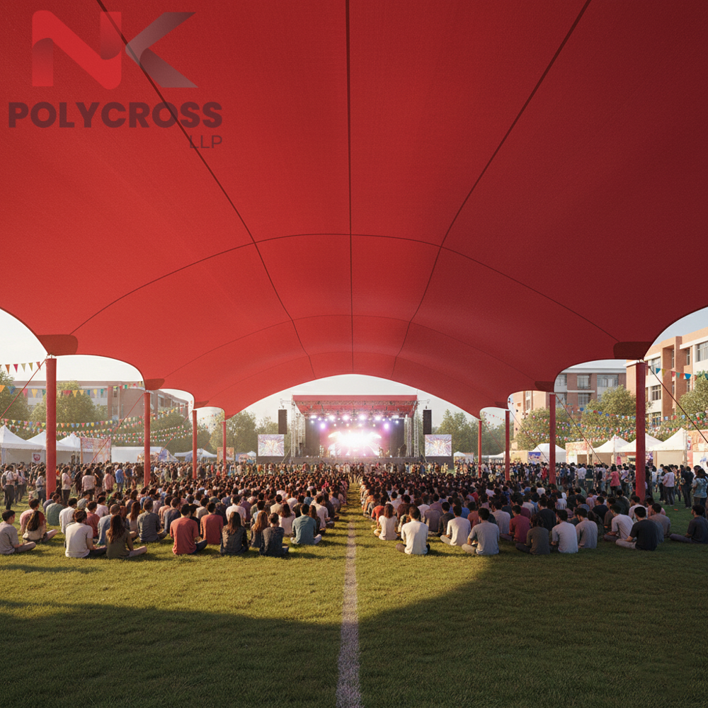 School Assembly Tent - Color: Blue