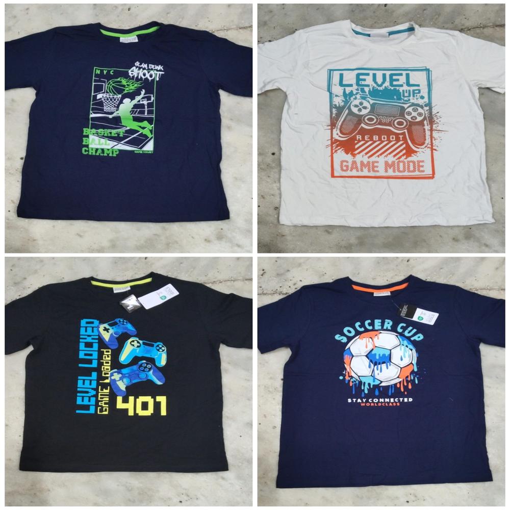 B16473 Character Boys Printed T-Shirts Assorted
