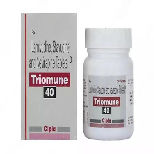 40mg Triomune Lamivudine Stavudine And Nevirapine Tablets