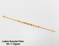 22KT New Design Gold Ladies Bracelet Plain
