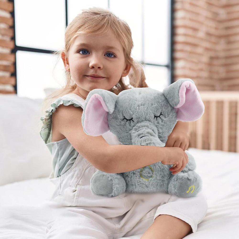 Breathing Elephant Soothing Plush.