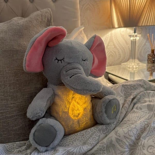 Breathing Elephant Soothing Plush.
