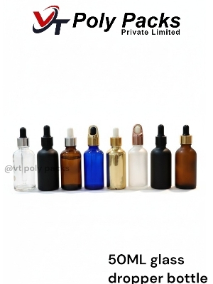 Glass dropper bottle