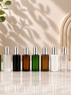 Glass dropper bottle