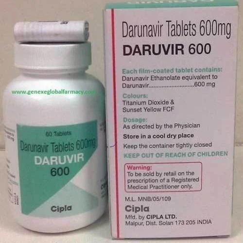 600Mg Daruvir Darunavir Tablets - Dosage Form: Solid/Tablet