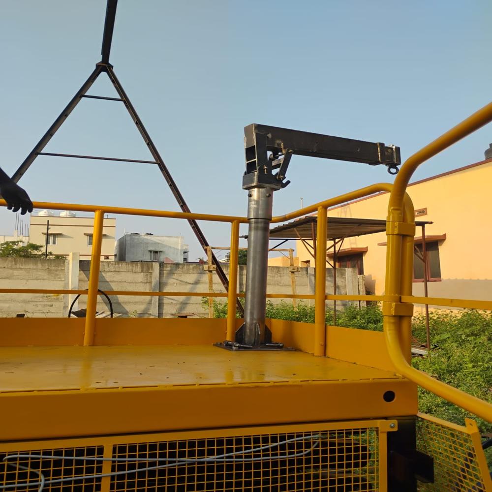 Scissor Lift with Zip Crane