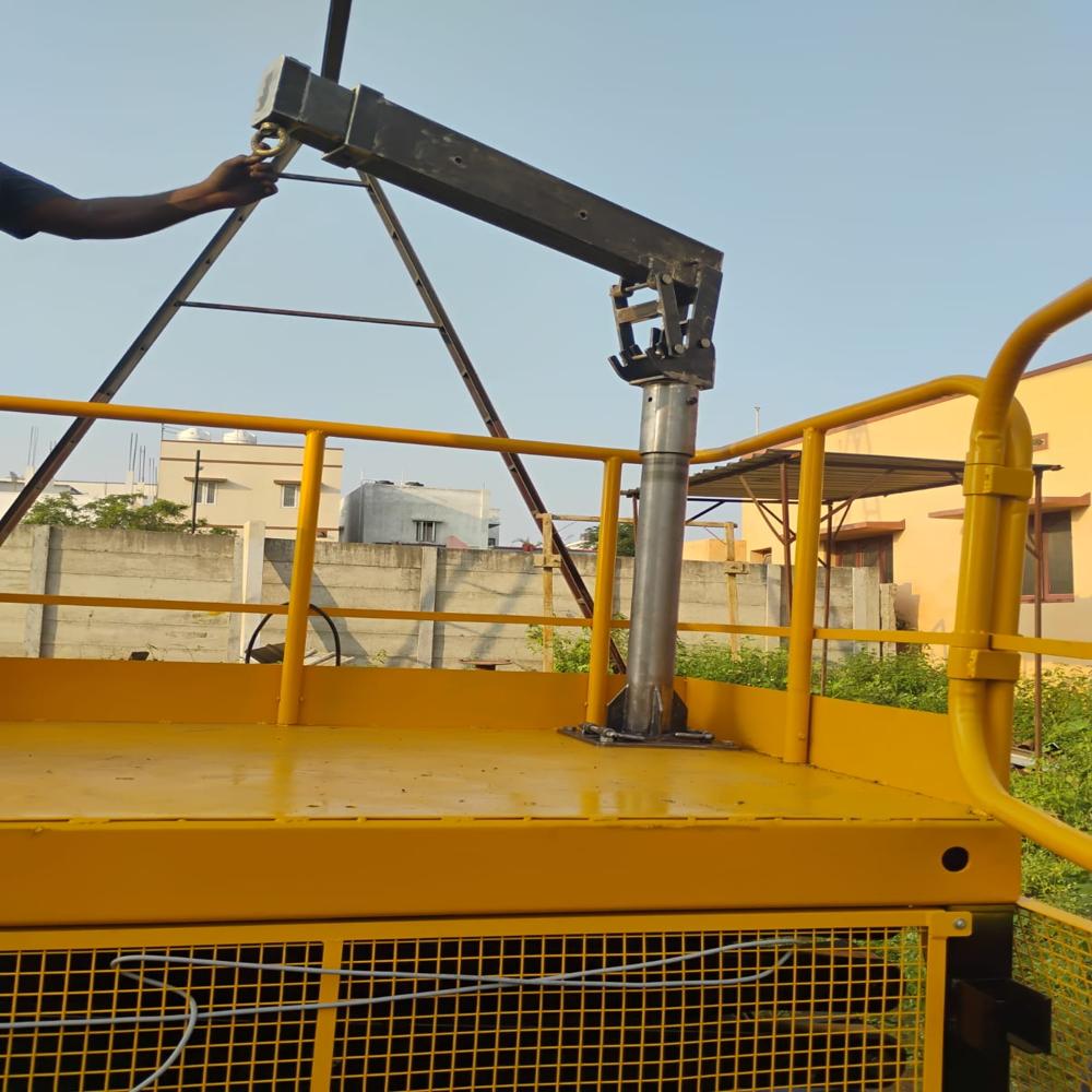 Scissor Lift with Zip Crane
