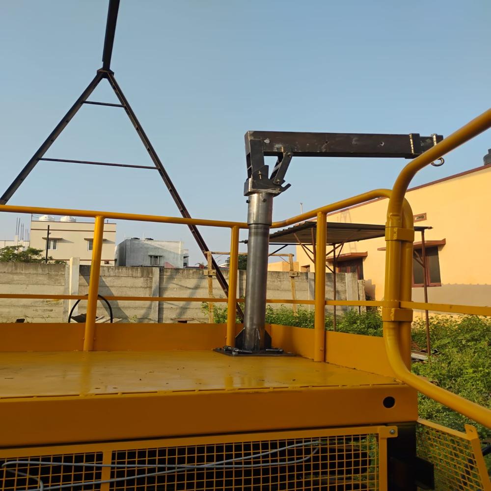 Scissor Lift with Zip Crane