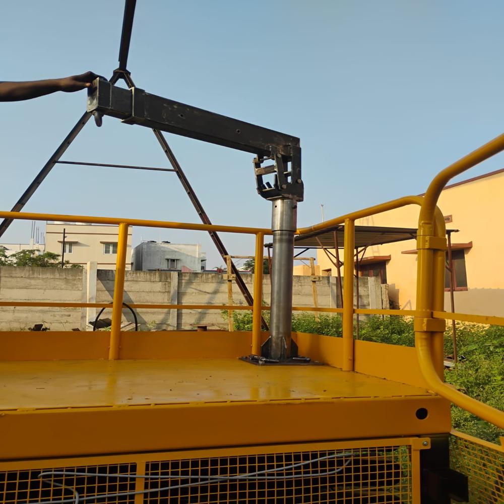 Scissor Lift With Zip Crane