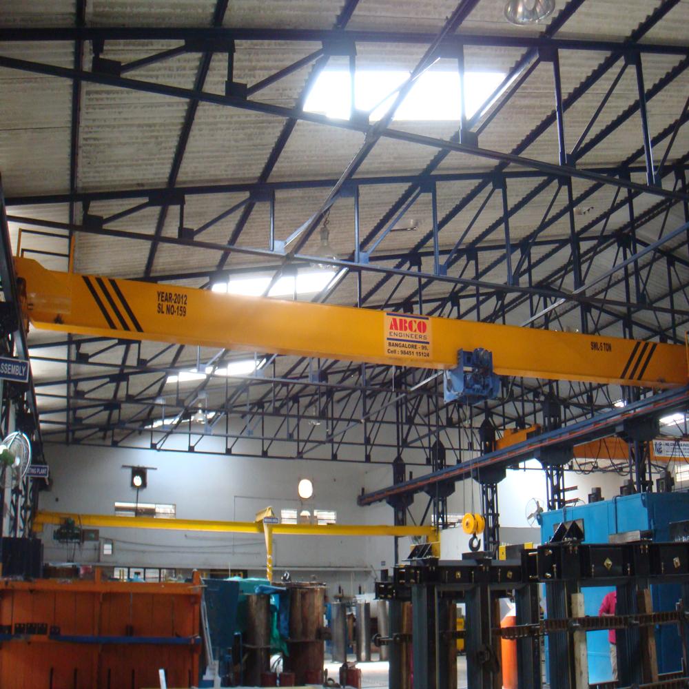 Single Girder Eot Crane - 20 Ton Load Capacity, 6m To 18m Lifting Height | Durable Metal Construction, Corrosion Resistant Finish, Emergency Stop System, Customizable Design