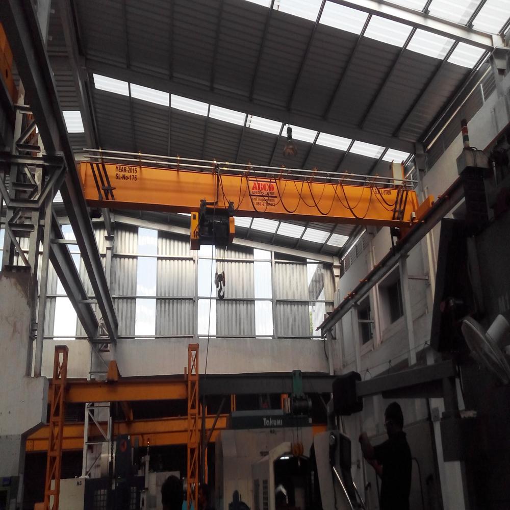 Single Girder Eot Crane - 20 Ton Load Capacity, 6m To 18m Lifting Height | Durable Metal Construction, Corrosion Resistant Finish, Emergency Stop System, Customizable Design