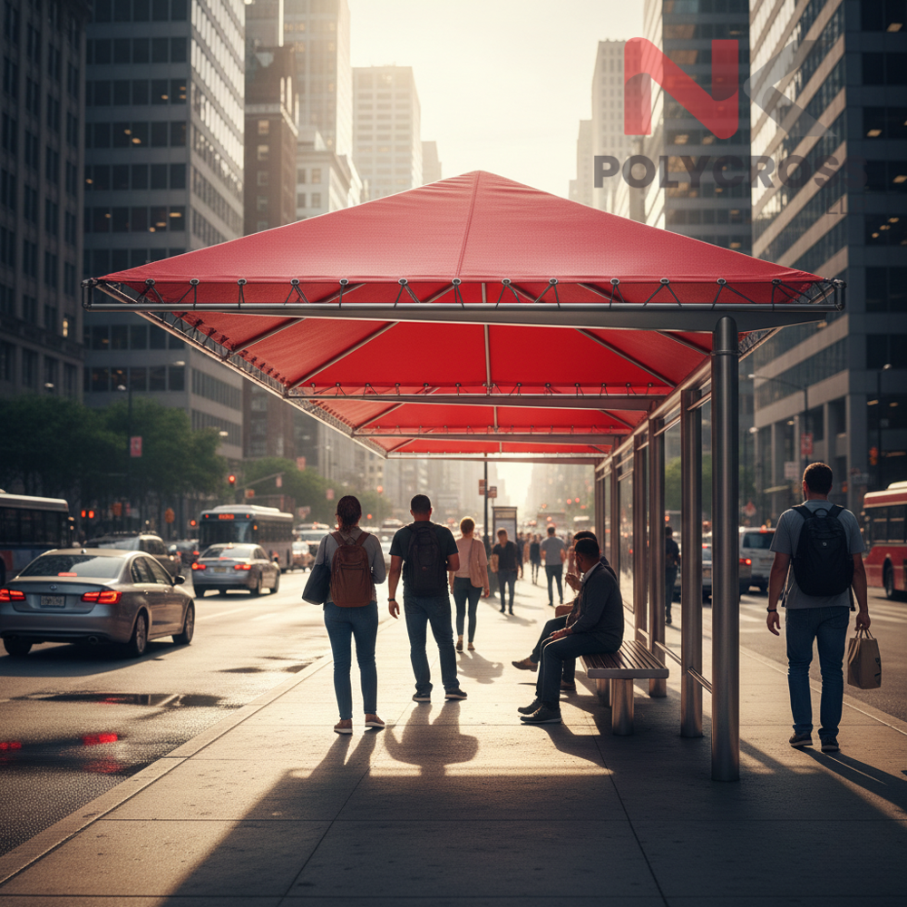 Bus Stop Shade Sheet - Color: Blue