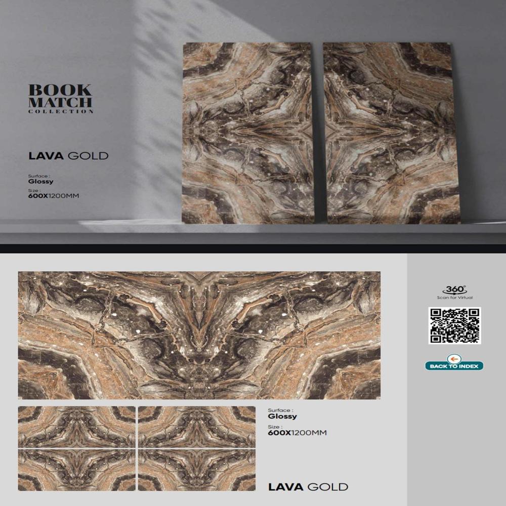 600*1200 GVT BOOKMATCH GLOSSY