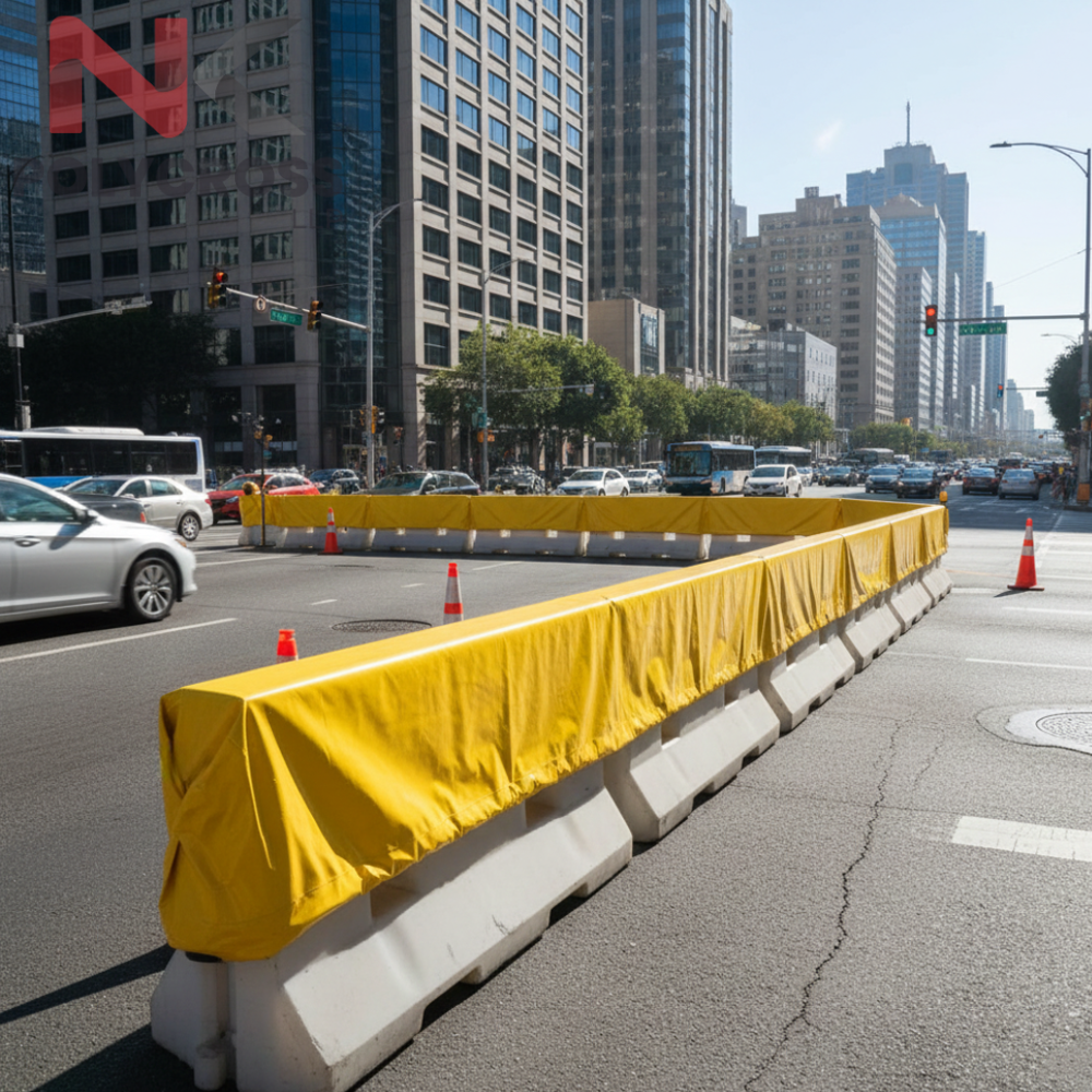 Roadwork Material Cover - Color: Blue