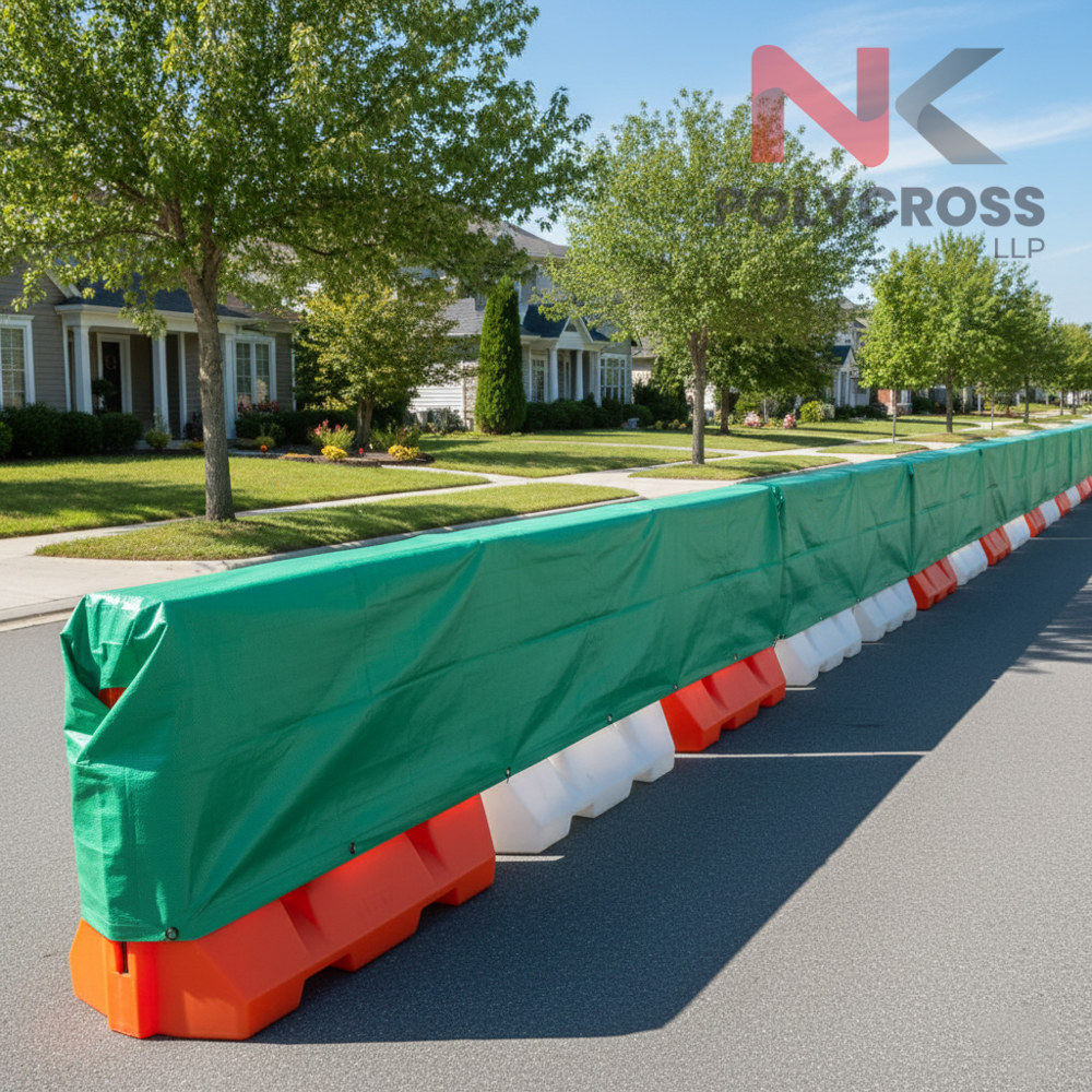 Roadwork Material Cover - Color: Blue