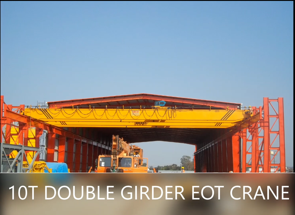 Yellow Double Box Girder Eot Crane