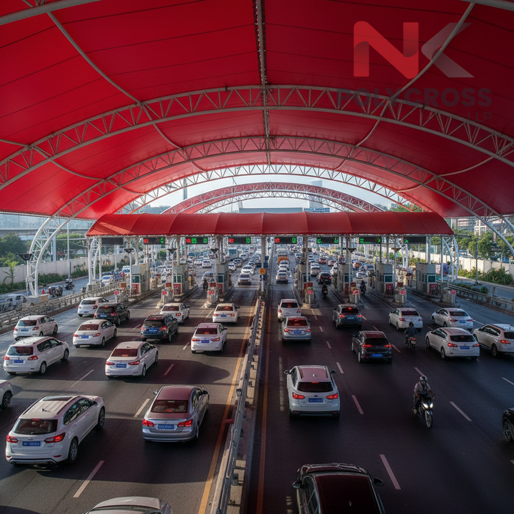 Traffic Barrier Cover - Color: Blue