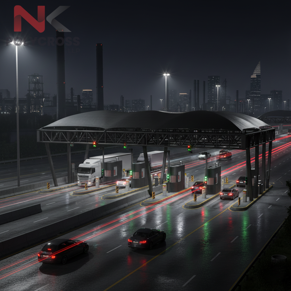 Traffic Barrier Cover - Color: Blue