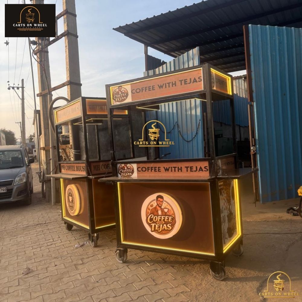 Coffee With Tejas Cart by cartsonwheel