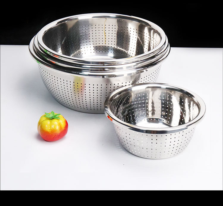 High Quality Big Size Stainless Steel Basin Mixing Big Bowl for Salad and DIY Cake Mixing