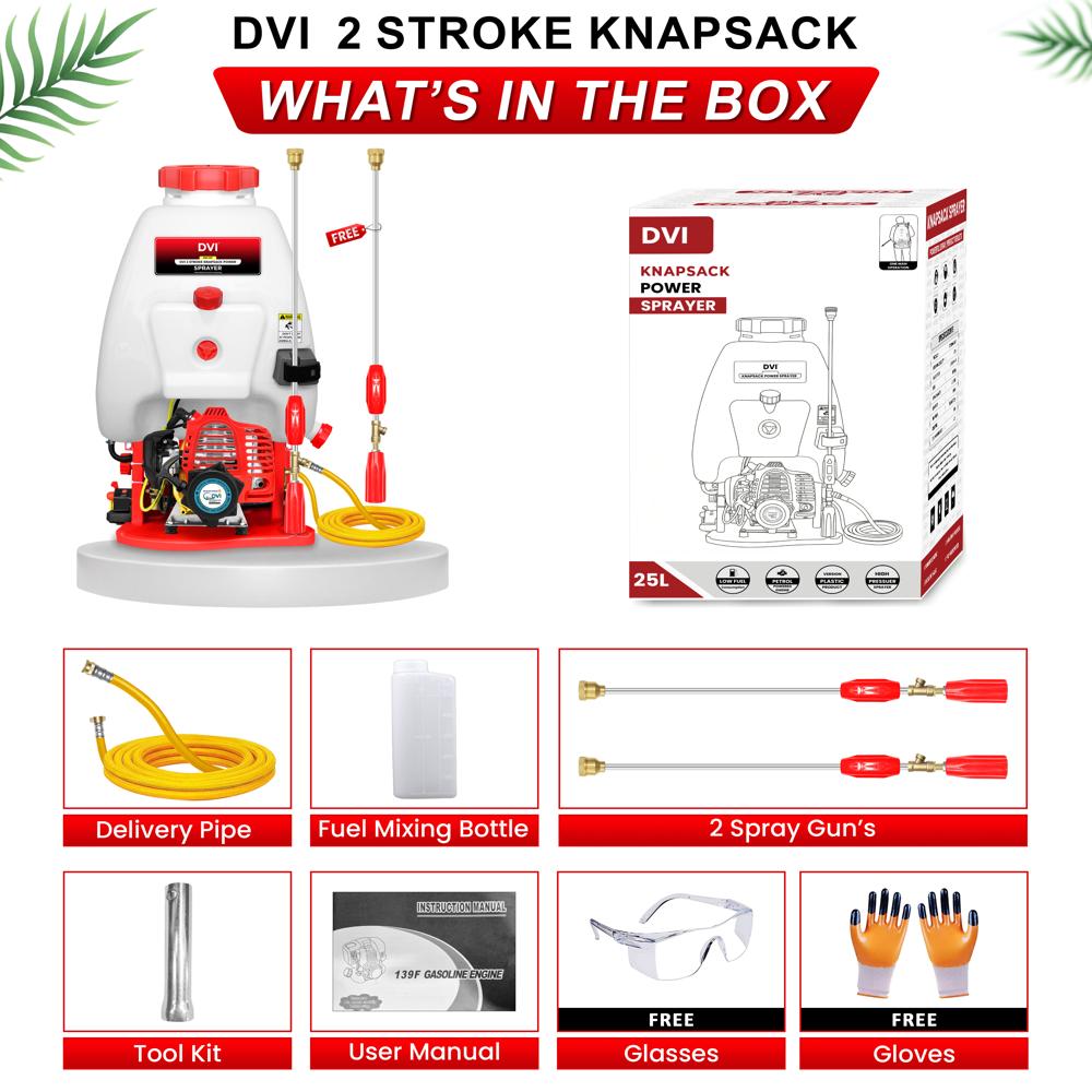 Knapsack Power Sprayer 2 Stroke - Capacity: 25 Ltr