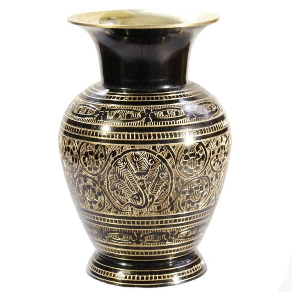 Brass Flower Pot - Color: Golden