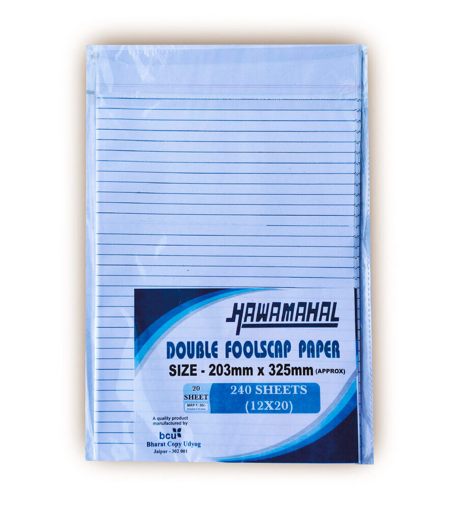 Hawamahal Double Foolscap Papers 12A 20 (240 Pages)