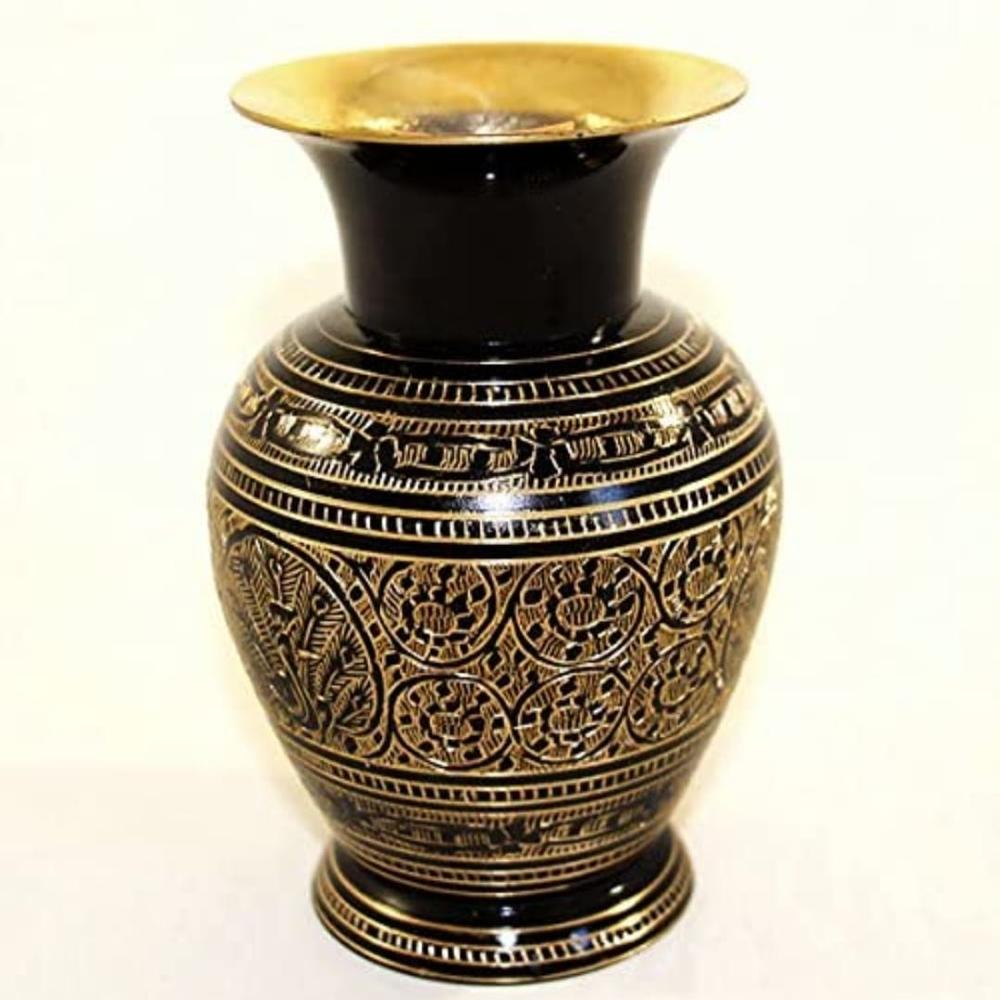 Brass Flower Pot - Color: Golden