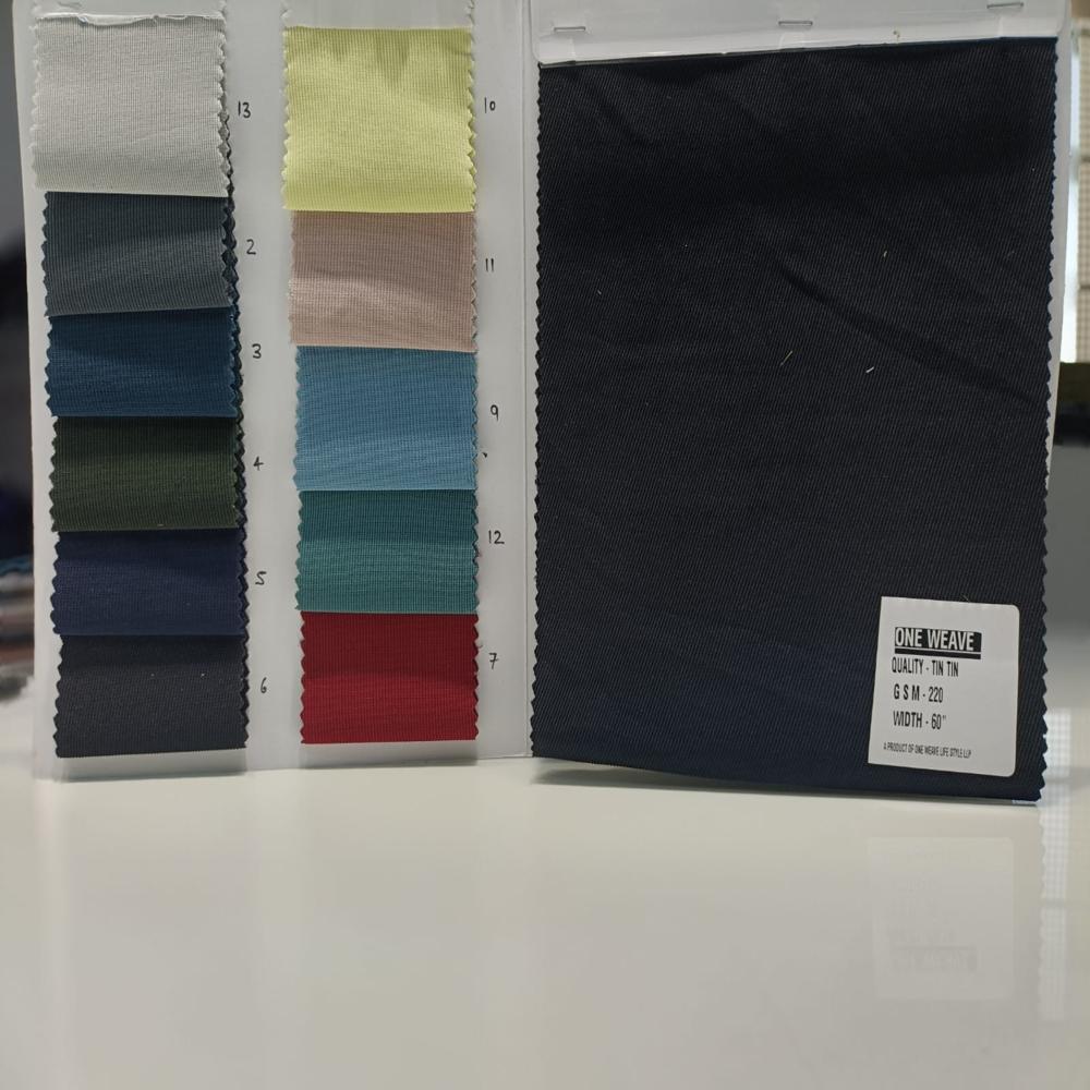 Tin Tin Lycra Fabric Plain