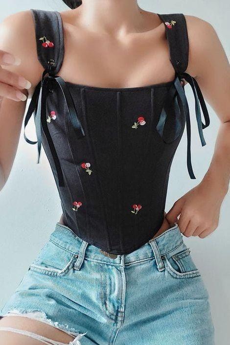 Ladies Cherry Corset