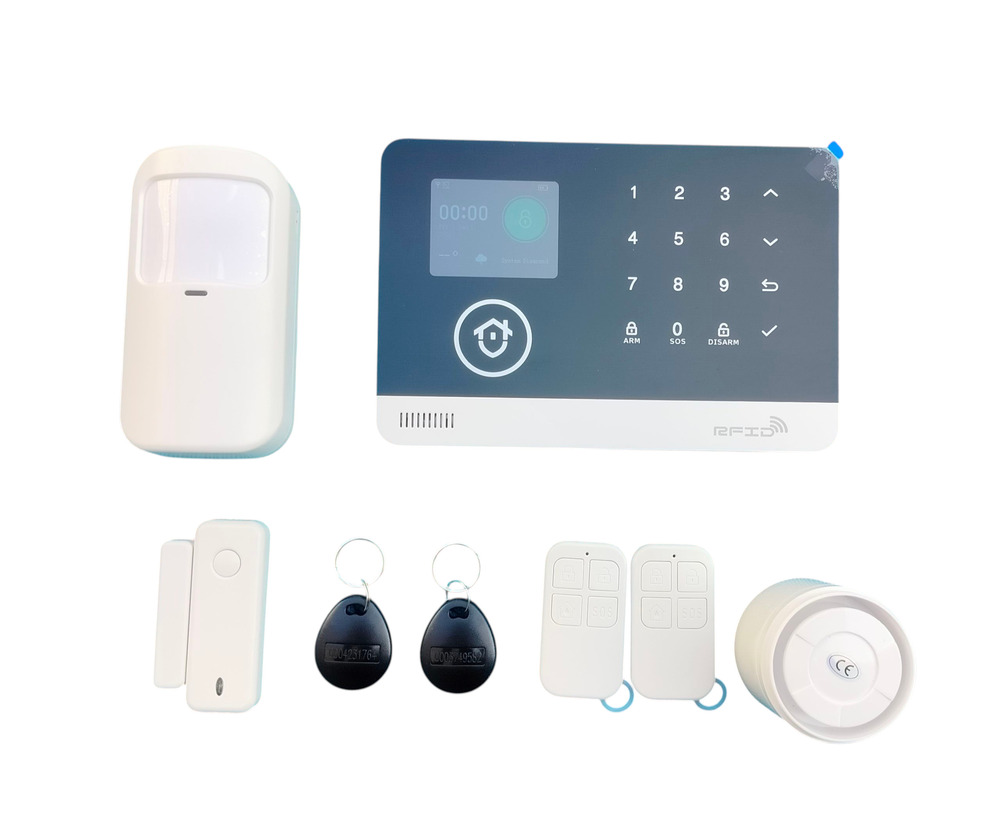Smart WiFi + GSM Security Alarm System Kit | Wireless Home & Office Anti-Theft Alarm with Mobile App Control