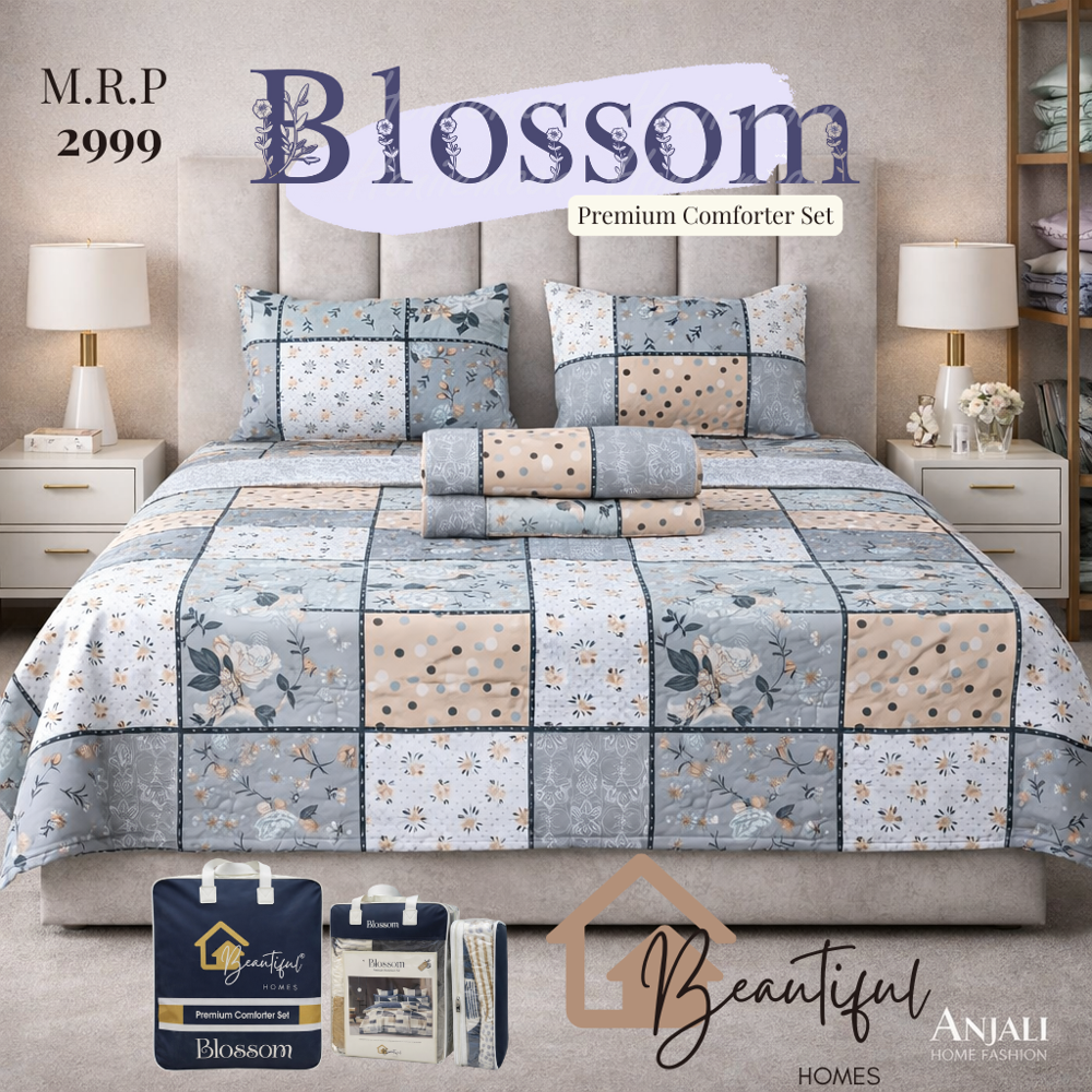 Blossom Double Bed Sheets