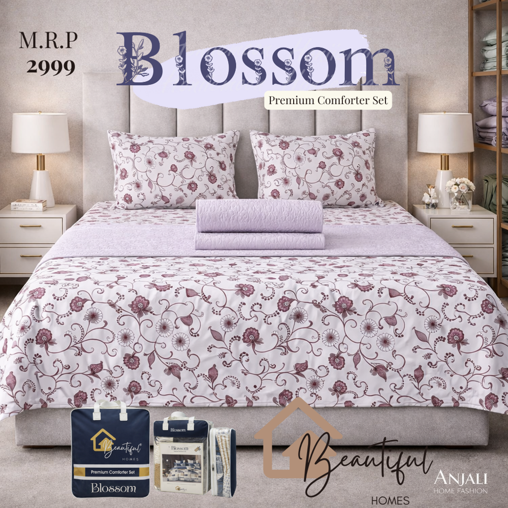 Blossom Double Bed Sheets