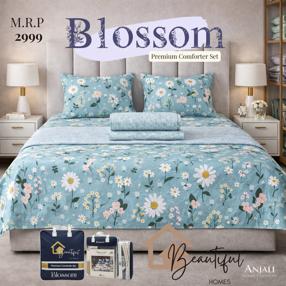 Blossom Double Bed Sheets