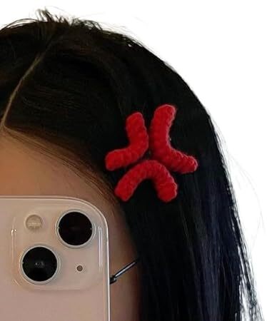 Cute Angry Cartoon Hair Clips