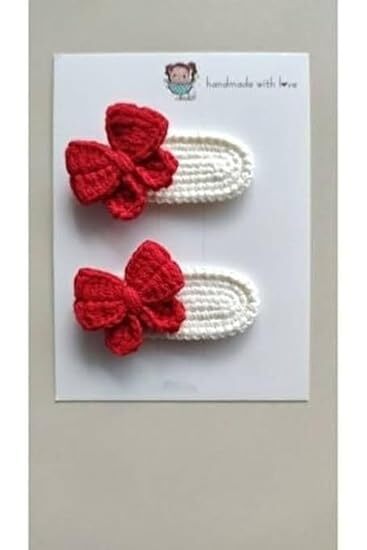 Crochet Starfish Hair Clips Set