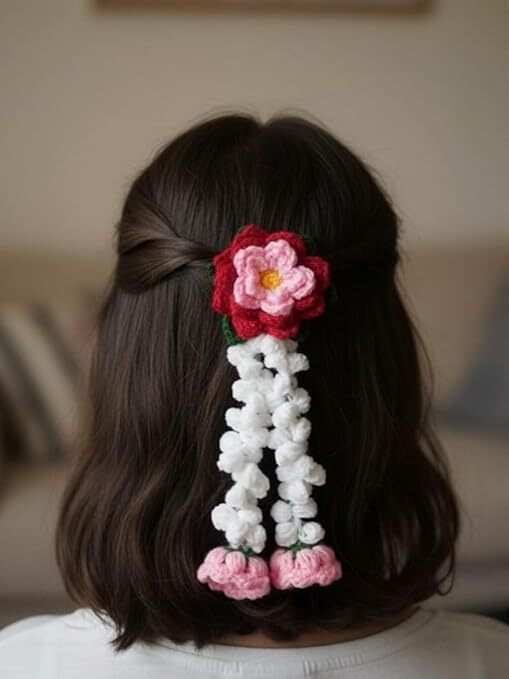 Handmade Crochet Gajra Hair