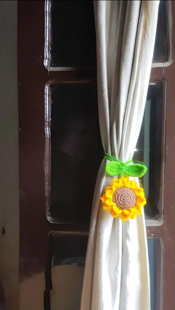 Sunflower Curtain Tieback