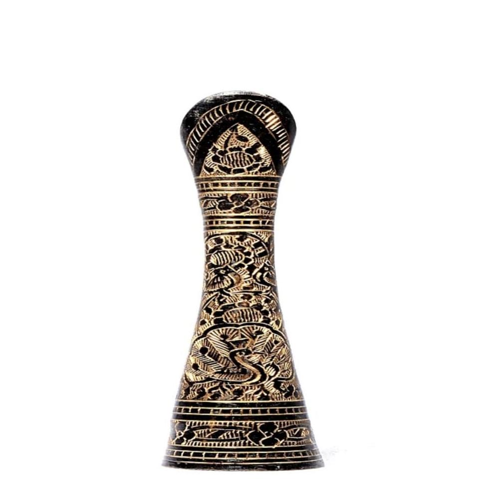 Brass Flower Pot - Color: Black And Golden